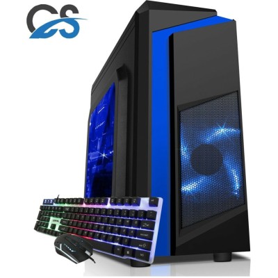 Refurbished CiT PC Quad Core i3 Gaming WIFI & 8GB 500GB HDD Win 10 2GB GT730 With Keyboard 